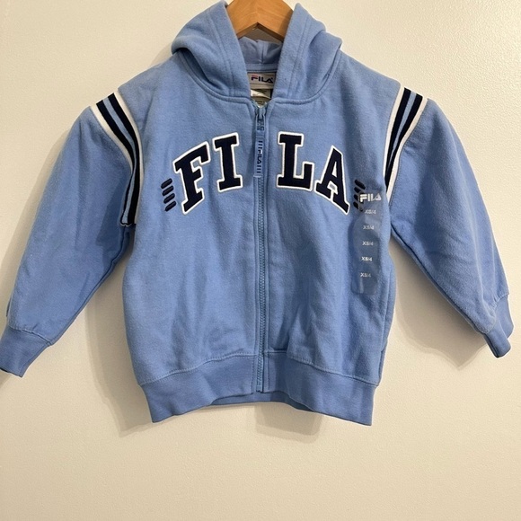 Fila Other - Rare vintage Fila boys zip up hoodie sweatshirt size XS 4